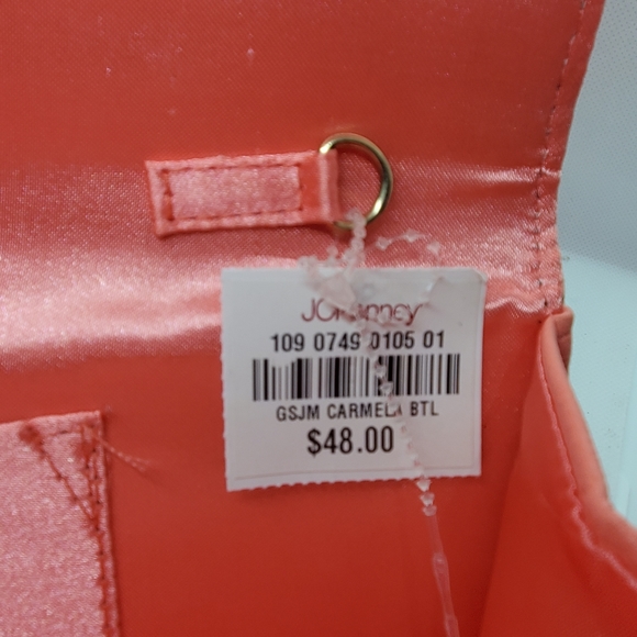 Vintage Gunne Sax Pink Leather Clutch - Picture 6 of 10